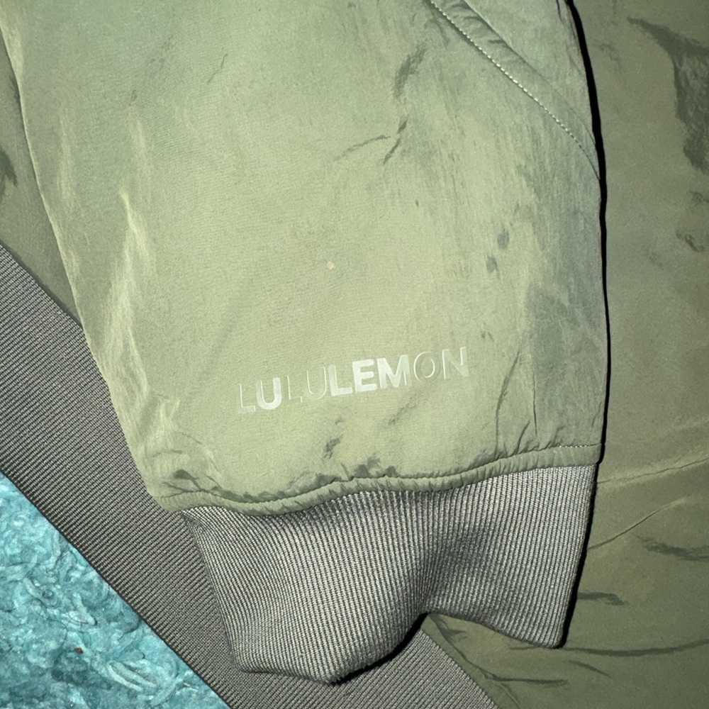 lululemon athletica Olive Green Lightweight Bomber Jacket